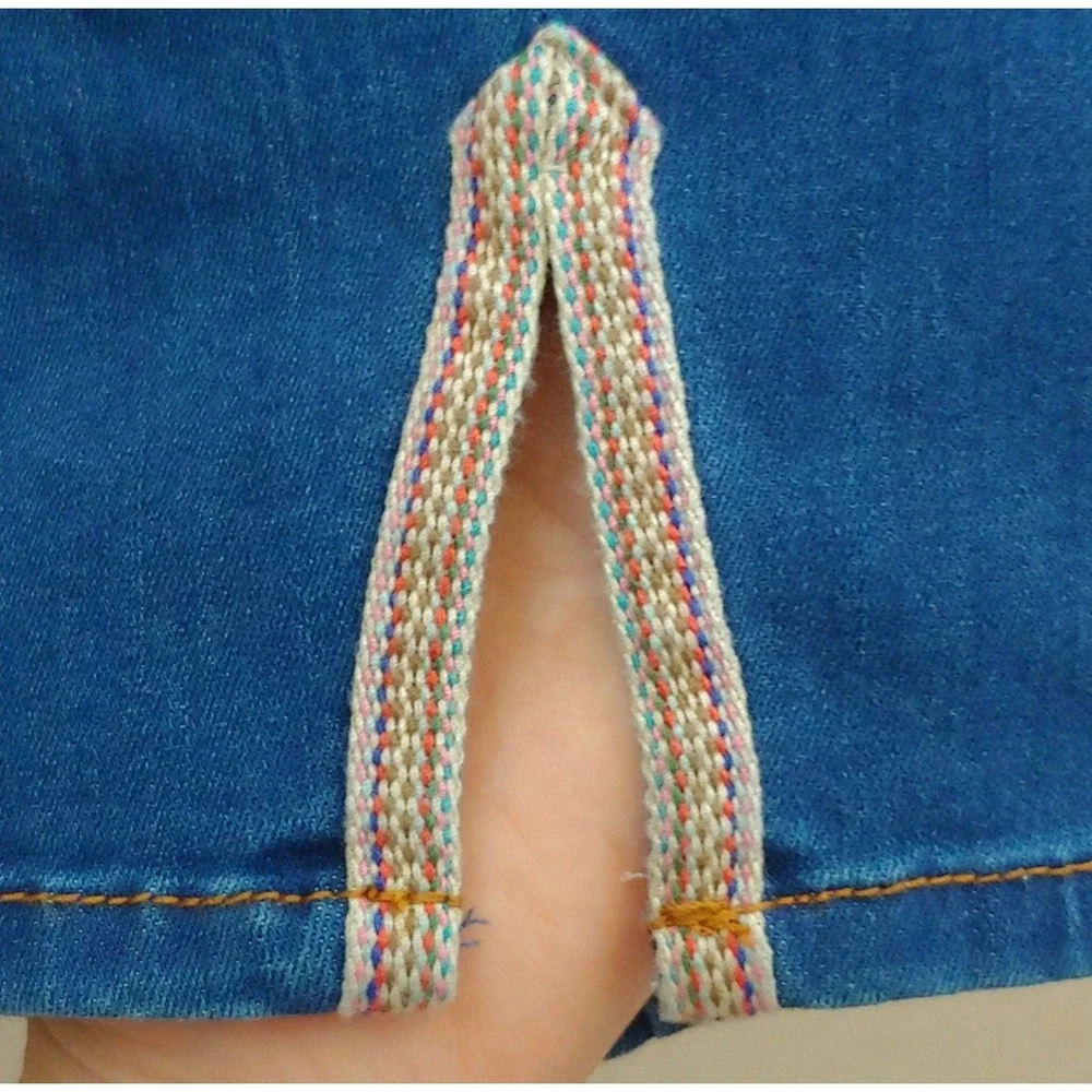 NYDJ Ami‎ Skinny Blue Jeans Crop Ankle Slit Womens Sz 16 Plus Ladera